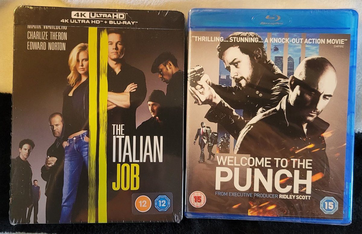 Upgraded Italian Job to 4K and Welcome to the Punch is another Andrea Riseborough movie #cinema #film #movies