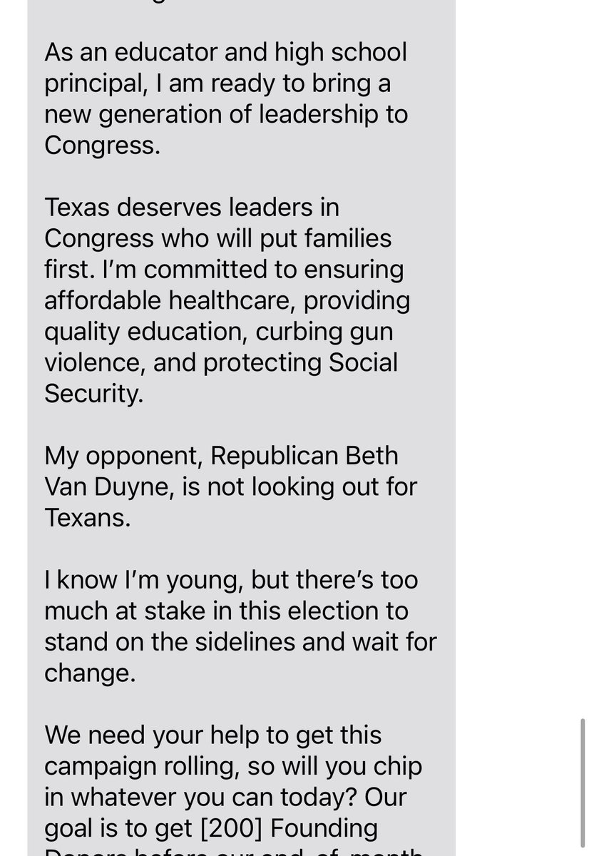 <a href="/sameppler/">Sam Eppler</a> This looks great! It should. You took it word for word off of my candidate's page francinelyfortexas.com A few things moved around, other than that, you're boosting @FLyForCongress except you're adding your name. Do your own homework  Sam, you play like a Republican.