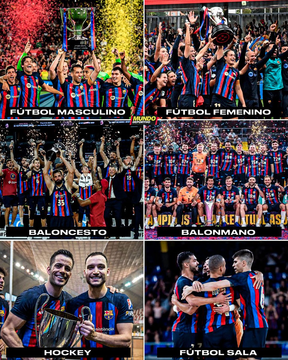 Official: FC Barcelona are league champions in all sport categories for the first time in the club's history.