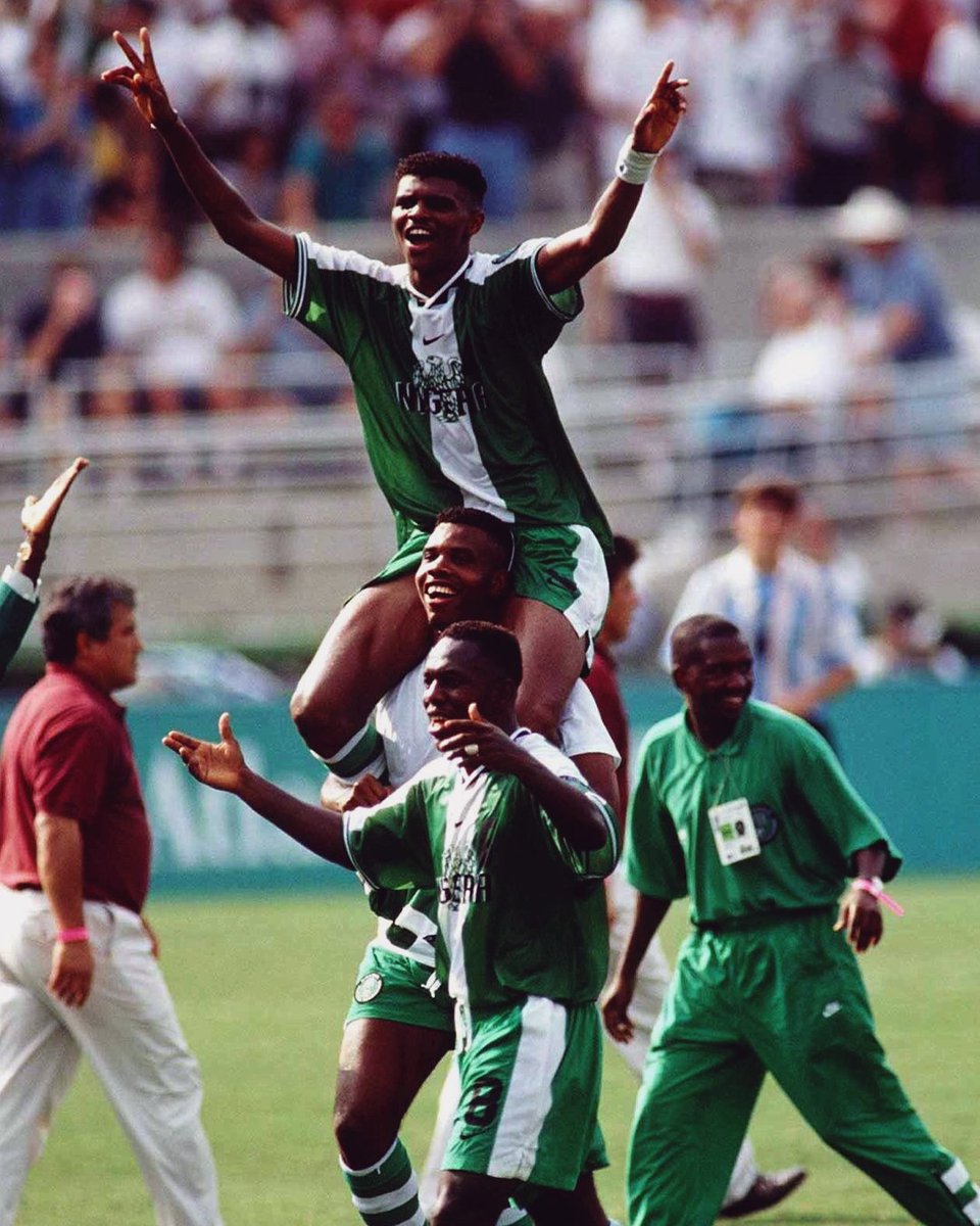 It’s #OlympicDay, the games have given us some iconic moments 👏

🇳🇬 1996—Nigeria win gold in Atlanta
🇨🇲 2000—Cameroon win their first EVER gold
🇦🇷 2004—Argentina win their first gold in football
🇦🇷 2008—Argentina defend their title
🇧🇷 2016—Brazil win their first gold in football