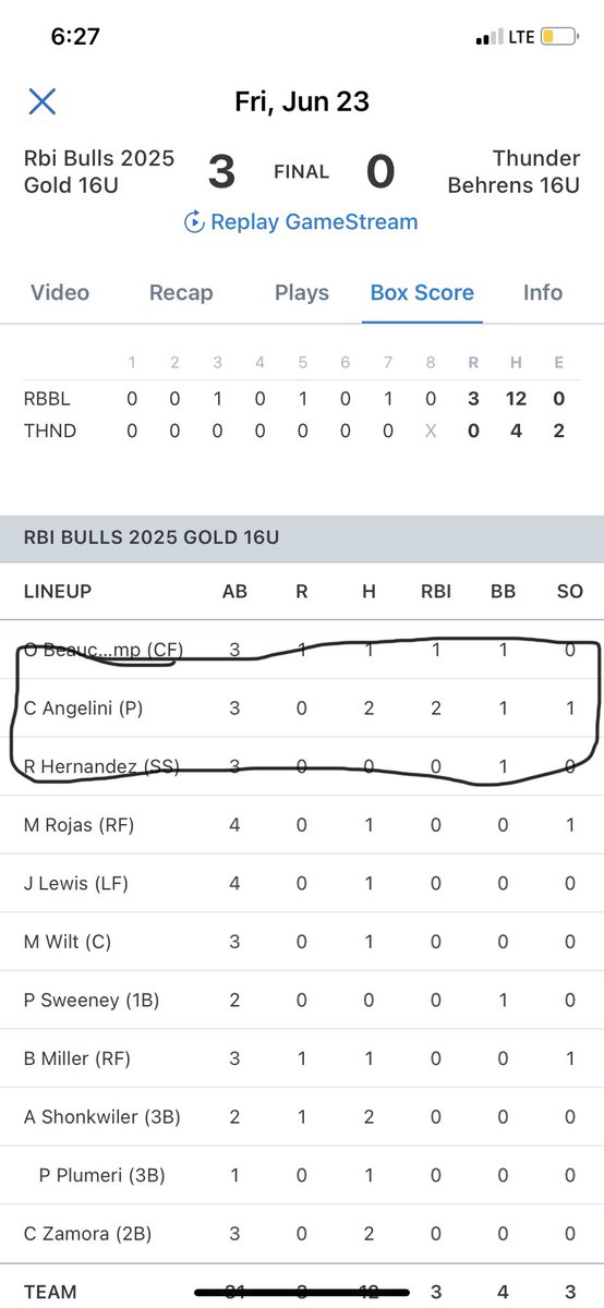 Camden (@cam_angelini3) on Twitter photo Pitched a complete game today 7 innings giving up only 4 hits with 2 walks. 94 pitches. Collecting a win against an 8-2 Thunder team. Also had 2 hits, 2 RBI’s, 1 walk and 1 stolen base. <a href="/Rbi2025/">RBI Louisville Bulls 15u Navy</a> <a href="/MaleHSBaseball1/">Louisville Male Baseball</a> @PBRKentucky Pitched a complete game today 7 innings giving up only 4 hits with 2 walks. 94 pitches. Collecting a win against an 8-2 Thunder team. Also had 2 hits, 2 RBI’s, 1 walk and 1 stolen base. <a href="/Rbi2025/">RBI Louisville Bulls 15u Navy</a> <a href="/MaleHSBaseball1/">Louisville Male Baseball</a> @PBRKentucky