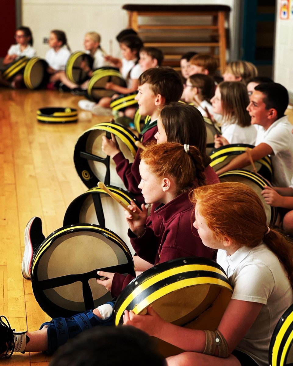 TheBodhranBuzz's tweet photo. A brilliant day out in Maynooth this week. Weโre wrapping up for the school year here and taking on bookings for the next school term. Get in touch with us here or via https://t.co/C0qe1heyQY to book your slot ๐ #thebodhranbuzz #schoolworkshops #primaryschool #secondaryschool https://t.co/VAGKW6ns9l