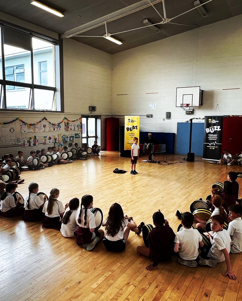 TheBodhranBuzz's tweet photo. A brilliant day out in Maynooth this week. Weโre wrapping up for the school year here and taking on bookings for the next school term. Get in touch with us here or via https://t.co/C0qe1heyQY to book your slot ๐ #thebodhranbuzz #schoolworkshops #primaryschool #secondaryschool https://t.co/VAGKW6ns9l