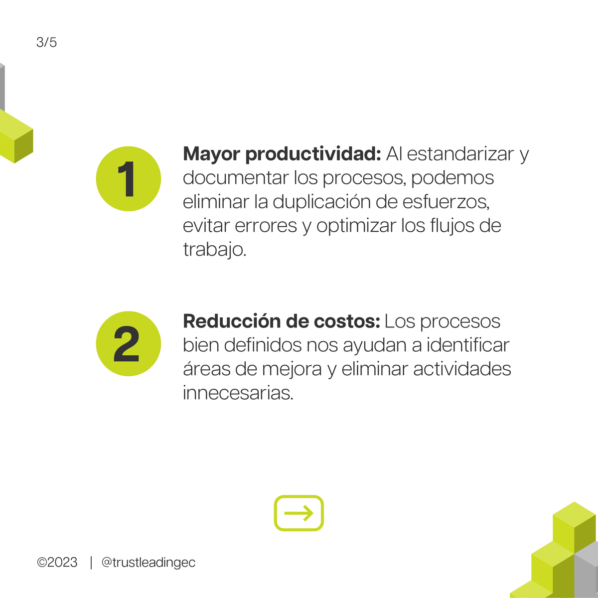 TrustLeading's tweet image. Los procesos bien diseñados y optimizados son la columna vertebral de cualquier organización exitosa.

#ProcesosEficientes #MejoraContinua #ExitoEmpresarial
