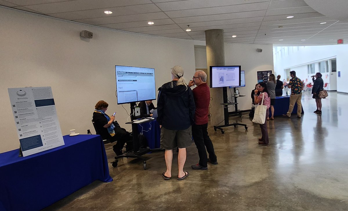 ZTandMF's tweet photo. The whole poster session at @editorialnotes's #docedit23, which we at @au_ccps are hosting at @AmericanU, was great. But we're especially partial toward the display by @utennpress, which sponsored the coffee and pastries. https://t.co/XTK9dcEChD