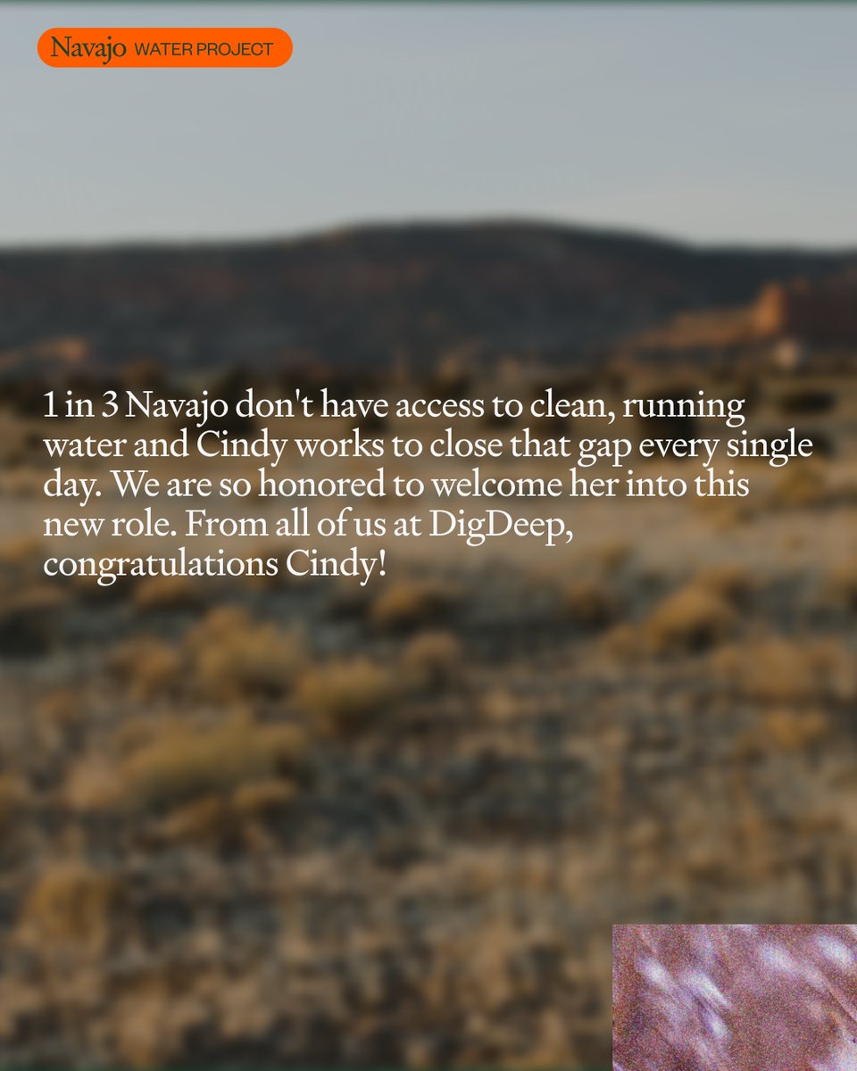 We’d like to introduce you to Navajo Water Project Director Cindy Howe! Today she steps into the Director role, and we couldn’t be more excited to see how her passion and tenacity will continue to help us bring clean, running water to Navajo families. Congratulations, Cindy!