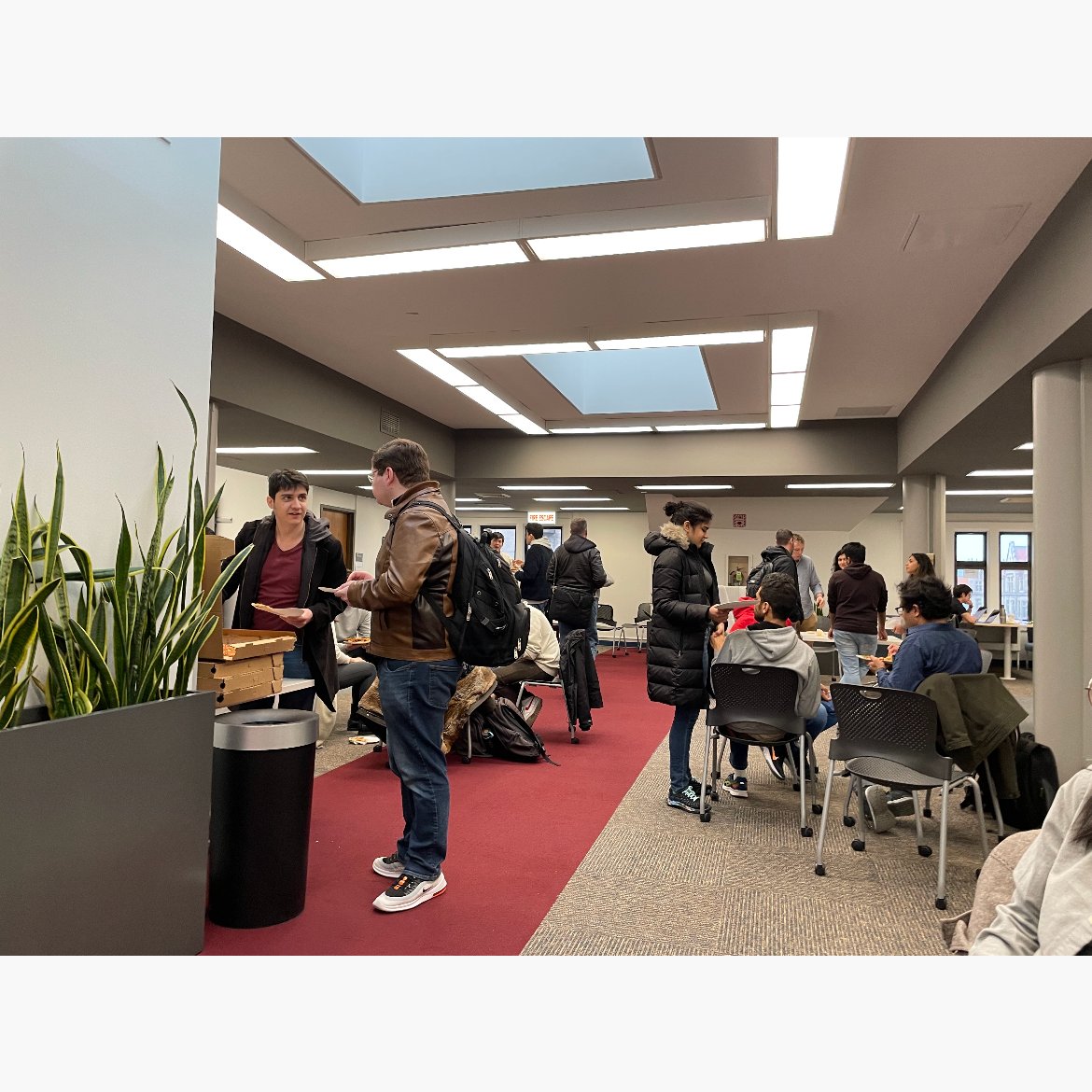 Our Graduate Student Lounge is open all summer for students to study, socialize, and collaborate. The light is nice, the chairs are comfy, &amp; free snacks and coffee abound. UChicago Bookstore Building, 4th Floor. Come visit!