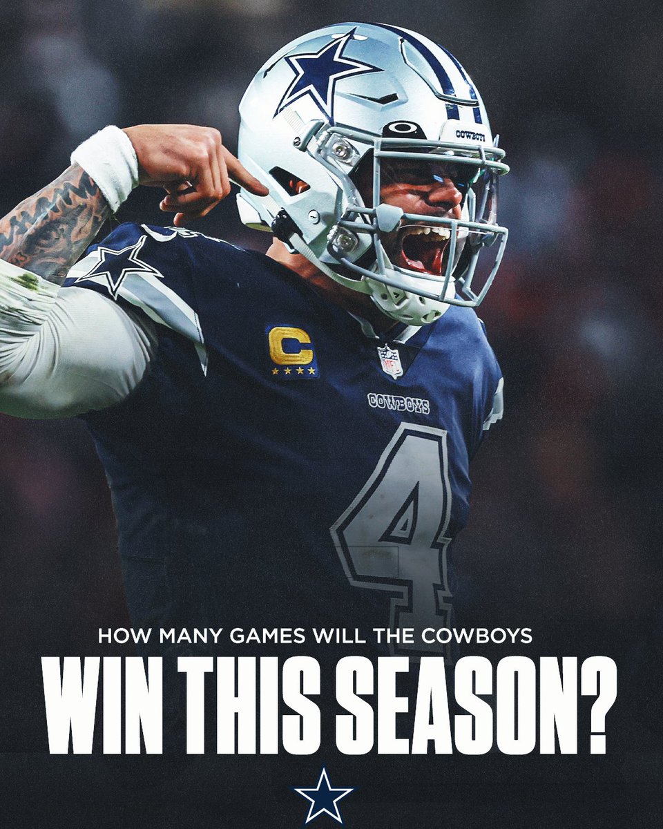 How many games will the #DallasCowboys win? 👀