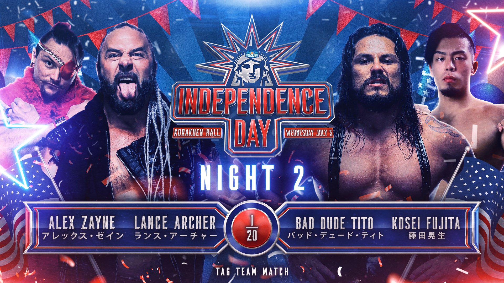 NJPW of America on Twitter "🗽🗽NJPW STRONG Independence Day! 🗽🗽 In