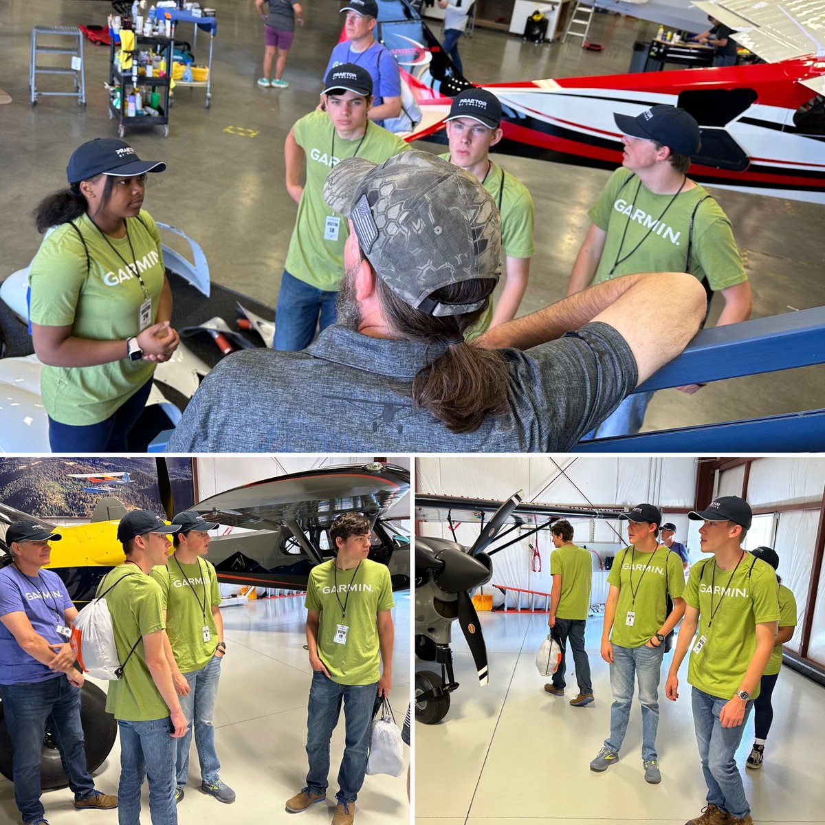 GAManufacturers's tweet image. Our Aviation Design Challenge winners, from McIntosh High School, toured CubCrafters completion center and spent some time with the latest planes being prepared for delivery. We are grateful for @GarminAviation’s sponsorship of the Challenge.