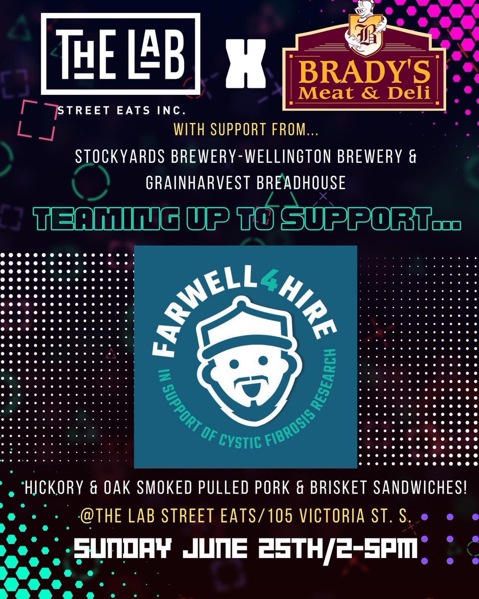 farwell_ohl's tweet photo. We're tying a bow on our 10th annual campaign with a BIG beautiful BBQ bash on Sunday afternoon @Labstreeteats. Join us from 2-5 for some great food and final fundraising! #Farwell4Hire #curecf https://t.co/v9s3AgVxKm
