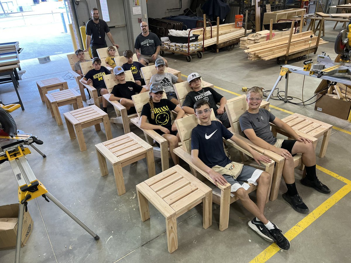 Week 1 Construction camp @grcc Giving the next generation career experiences.  Way to go <a href="/grccWFT/">GRCC Workforce Training</a> team. #theymadeit #skilledtrades