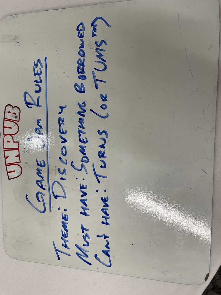 Unpub on Twitter "If your participating at home, here are the ‘rules