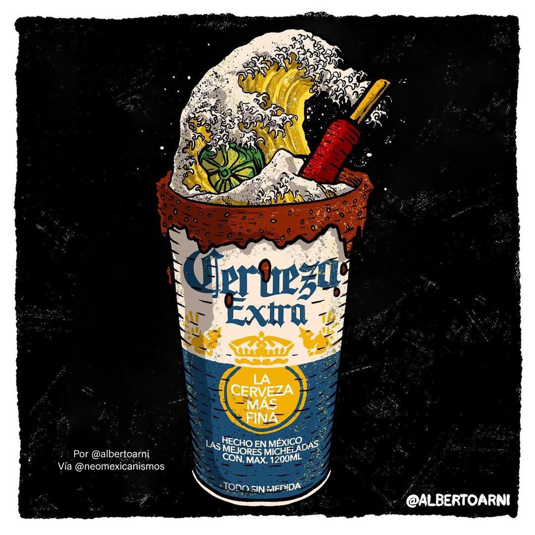 NeoMexicanismos's tweet photo. La Gran Miche de Kanagawa 🍻 

#neomexicanismos https://t.co/2hv7ktkk5J