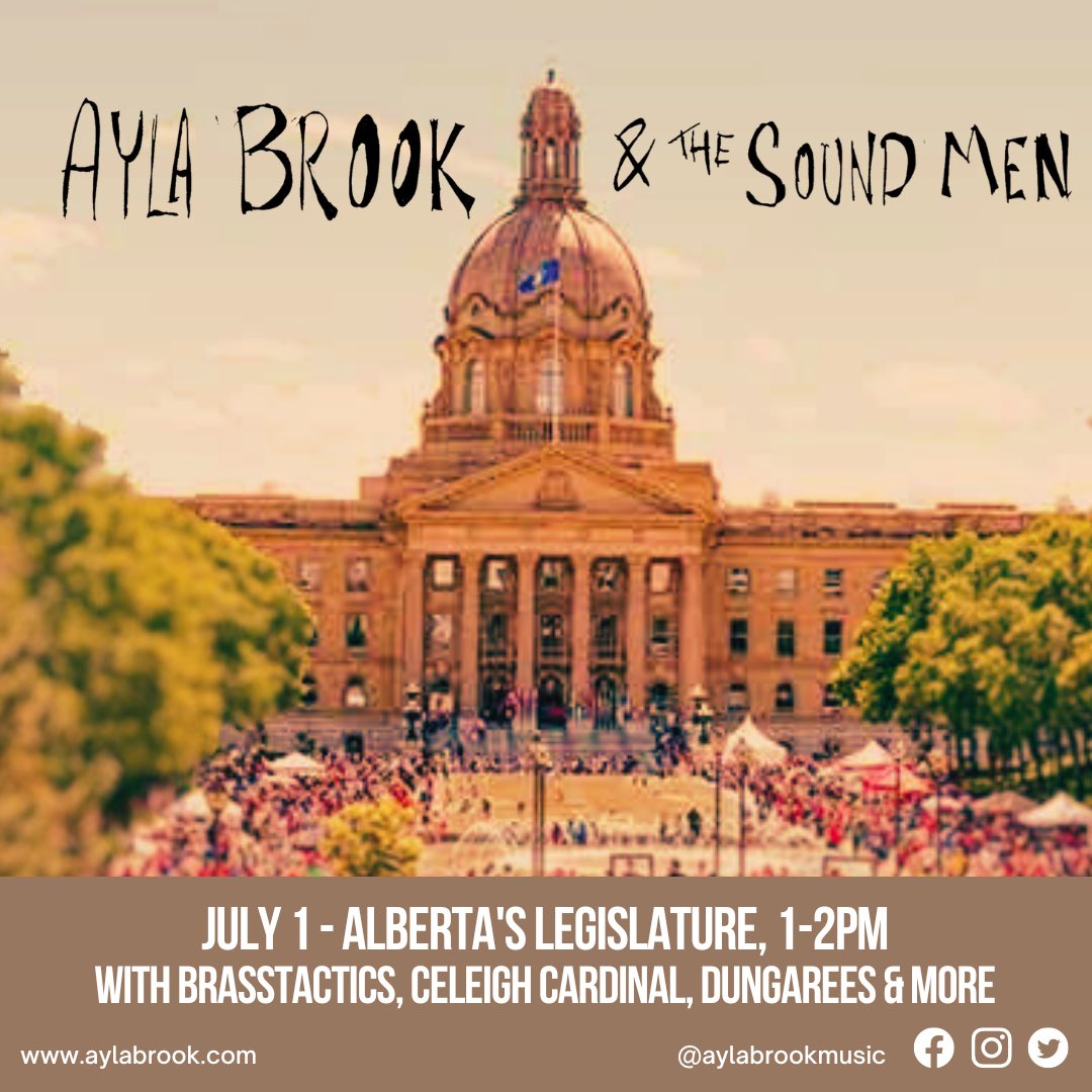 Next Saturday! We’re at the Legislature for their July 1st event with pals Brasstactics, Dungarees &amp; Celeigh Cardinal. 1-2pm. Free!
Let’s do it.