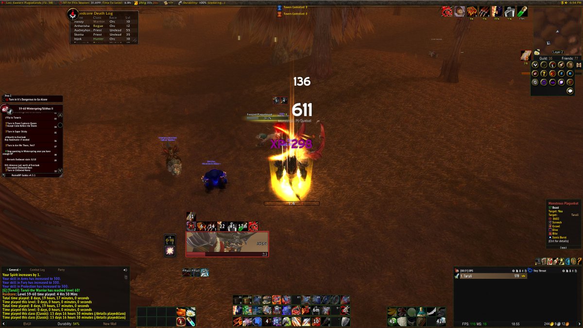 Level 60 acquired on hardcore WoW in front of <a href="/SavixIrL/">Savix</a> 

#MudHut #Hardcore #WoW