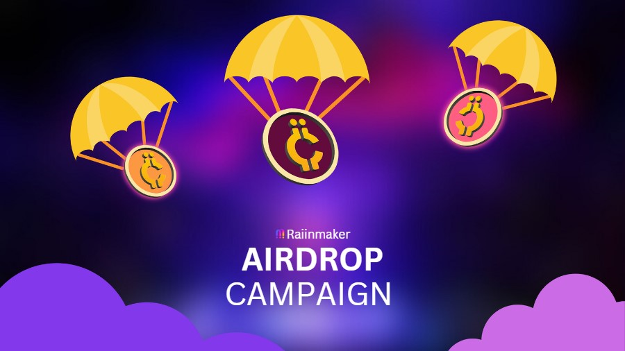 🎉 $250 prize pool for our Airdrop Campaign!

1. Join our Telegram group: t.me/raiinmakerapp
2. Follow us on Twitter
3. Join our Discord channel: discord.gg/mya3Amw3Au
4. Submit your task proof/wallet in the Telegram thread.

🏆 25 winners will be announced on July 1st.