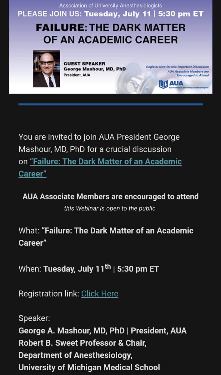 Liz Whitlock (@lizwhitlockmd) on Twitter photo Oooh, this is an important subject and a fantastic speaker, but THAT TITLE IS PERFECTION. Recommended from all possible angles! <a href="/AUA_Anesthesia/">Association of University Anesthesiologists</a> <a href="/UMichAnesthesia/">Michigan Anesthesiology</a> Oooh, this is an important subject and a fantastic speaker, but THAT TITLE IS PERFECTION. Recommended from all possible angles! <a href="/AUA_Anesthesia/">Association of University Anesthesiologists</a> <a href="/UMichAnesthesia/">Michigan Anesthesiology</a>