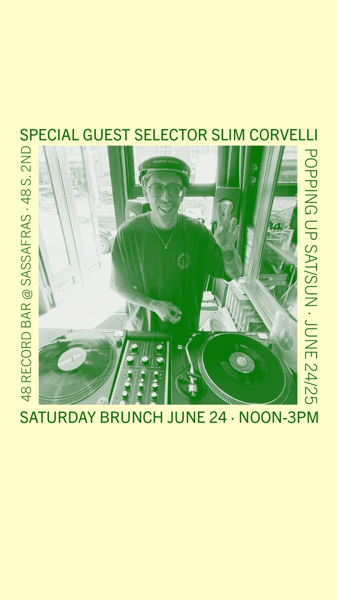 sweeneyjojo's tweet photo. Very excited for this weekend’s #48recordbar pop-up at @SassafrasBar! https://t.co/RB1qGzdKYR