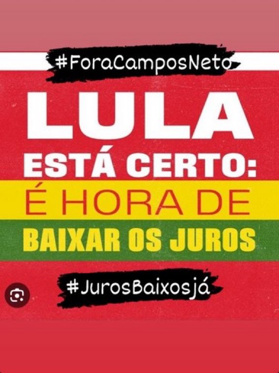 <a href="/MidiaNINJA/">Mídia NINJA</a> <a href="/lindberghfarias/">Lindbergh Farias</a> FORA CAMPOS NETO !
#JUROSBAIXOSJÁ