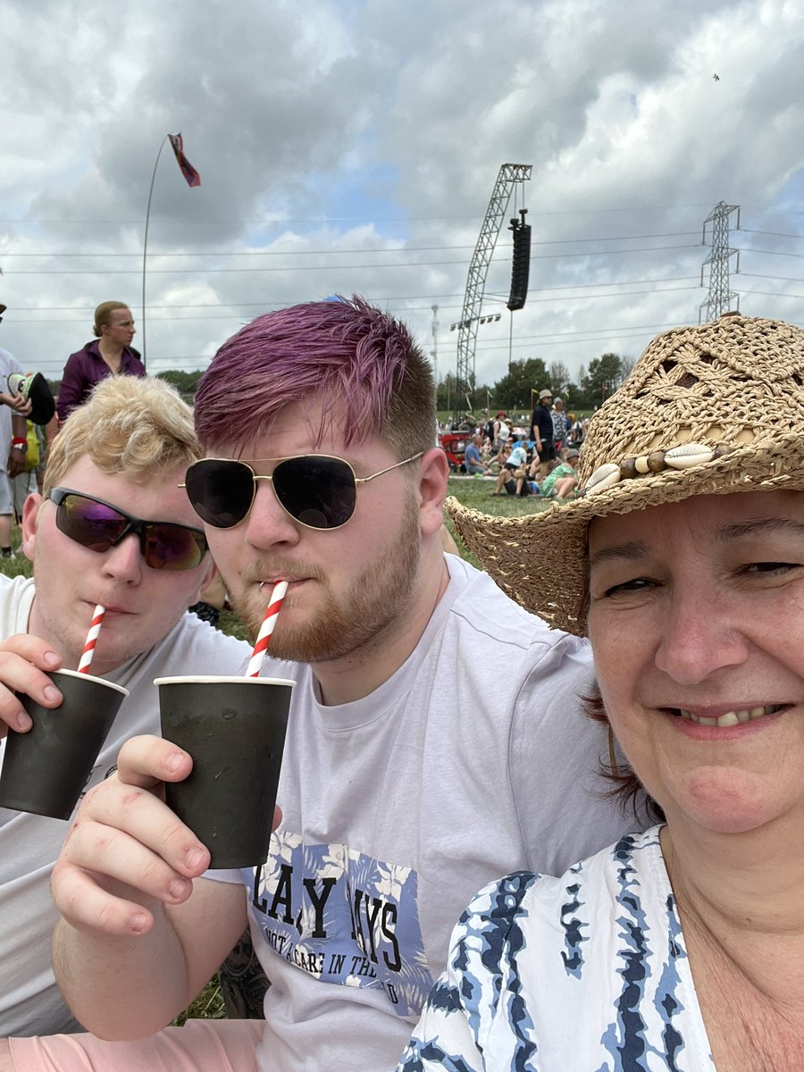Enjoying the sights and sounds of Glasto!! And to top it all my fave group turned up!!! <a href="/foofighters/">Foo Fighters</a>