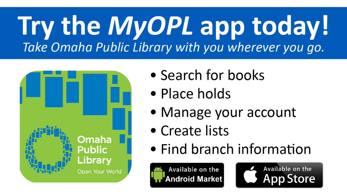 Do you have too many books to keep track of this summer? OPL is here to help! On the MyOPL app you can renew items, check due dates, and place holds with ease. bit.ly/3YW79mi #summer #library #omaha #community #books #omahalibrary