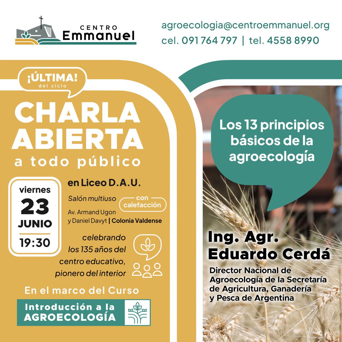 aguiarpatricia7's tweet photo. #Ahora estamos @MGAPUruguay dirección departamental Colonia en charla abierta sobre #AGROECOLOGÍA organizada por #CentroEmmanuel https://t.co/t9jEVrRpii