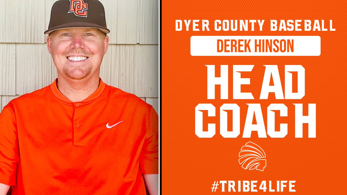Dyer County High School is excited to announce the promotion of Derek Hinson as our Head Baseball Coach. We are excited for the future of Choctaw Baseball and continuing to build upon the rich tradition that already exists. #TRIBE4LIFE