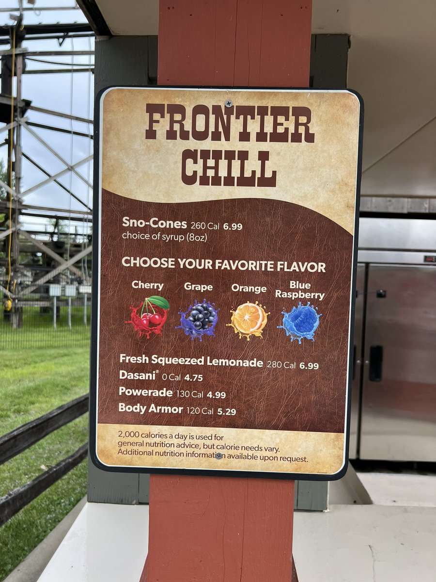 Kerneycation's tweet photo. New Frontier Chill stand spotted at @cedarpoint Frontier Town! Looks like it will be slinging some snow cones!
#kerneycation #cedarpoint #frontiertown https://t.co/xeUqkFez7V