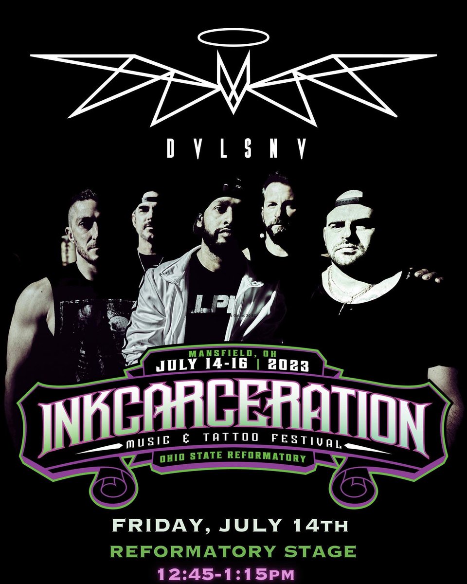 DevilsEnvyMusic's tweet photo. Only a couple weeks away until @InkcarFestival !! We are honored to share the stage with so many great bands.
Who are you excited to see?
#limpbizkit #payableondeath #pantera #slipknot #devilsenvy #dvlsnv #rock #metal #inkcarcerationfestival2023 https://t.co/eAhdrFz1wF