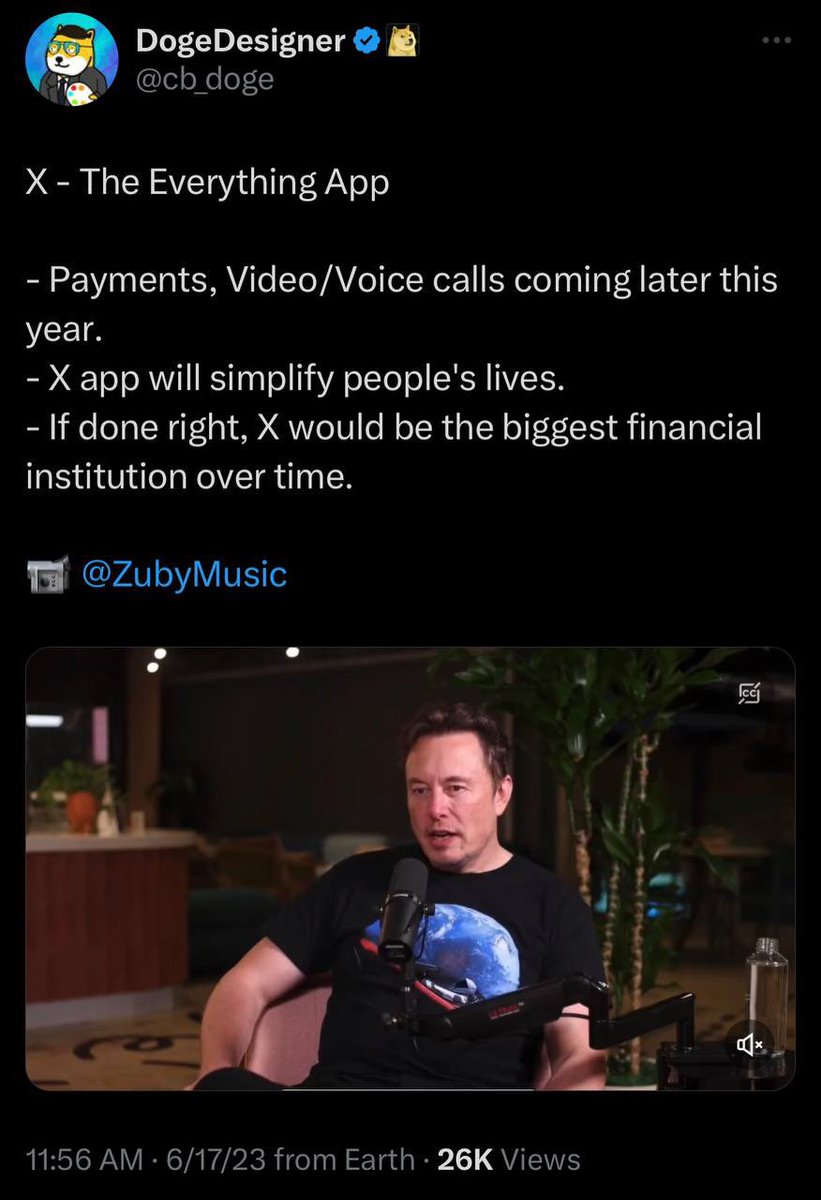 oneeyedzoro01's tweet photo. @XappArmy @cb_doge @ZubyMusic @XAPP_ETH @elonmusk Don’t miss this Mc on the $Xapp the everything app! Biggest narrative of 2023 https://t.co/6tIcHEDCvv