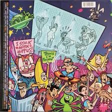 Yessima's tweet photo. Everyone is talking about how iconic @kourtneykardash pregnancy reveal was but nobody is talking about this reference. Not only was she the girl at the rock show, but she also took it back to @blink182 artwork for their live album The Mark, Tom, &amp; Travis Show released in 2000! https://t.co/tCtrXUQ4nL