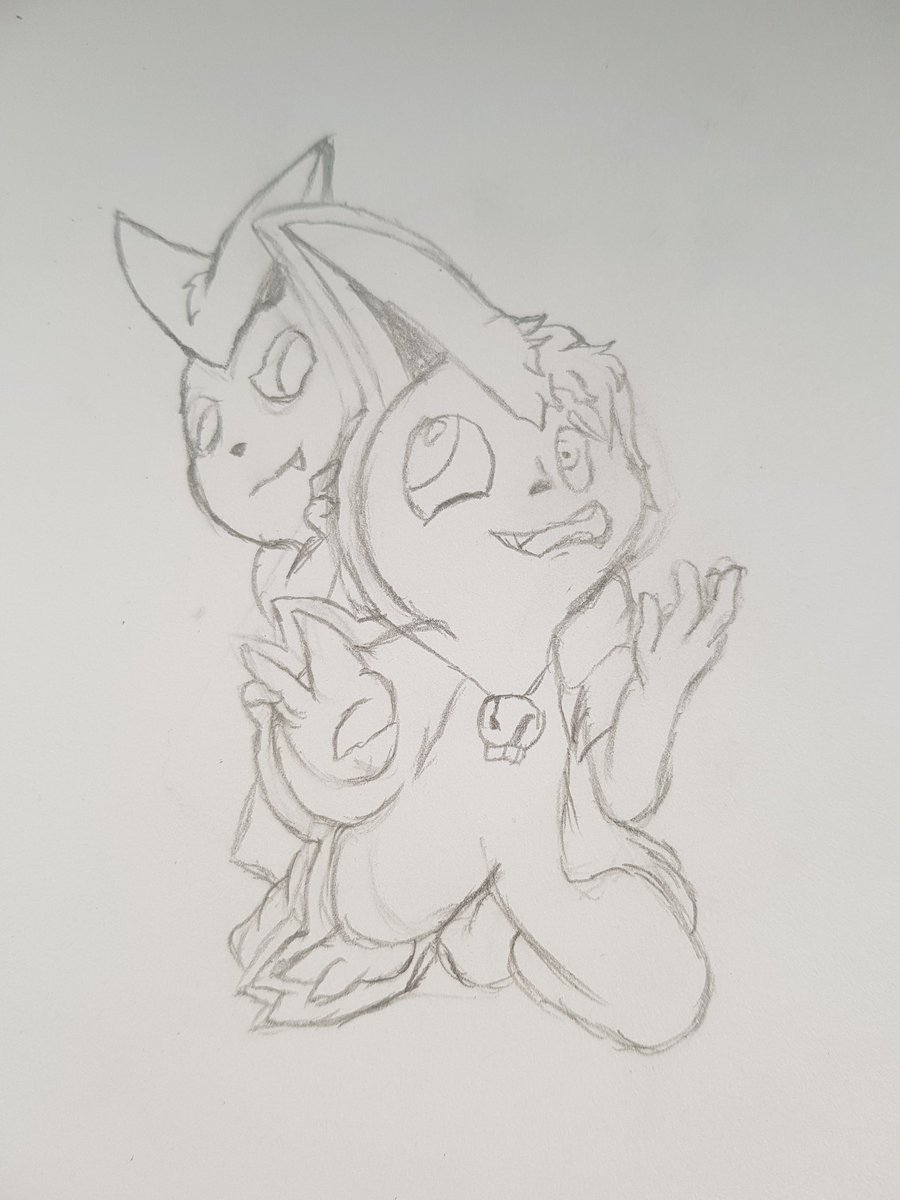Fabikachu (@fabikachu1) on Twitter photo Now this is just flat out awesometastic! don't you agree <a href="/DiamondTY6/">TheMond (working in comms)✨️</a> ? You know what they say... imitation is the sincerest form of FLATtery~
Cardboard cutout victini tf sketch for Mond. May finish this Now this is just flat out awesometastic! don't you agree <a href="/DiamondTY6/">TheMond (working in comms)✨️</a> ? You know what they say... imitation is the sincerest form of FLATtery~
Cardboard cutout victini tf sketch for Mond. May finish this