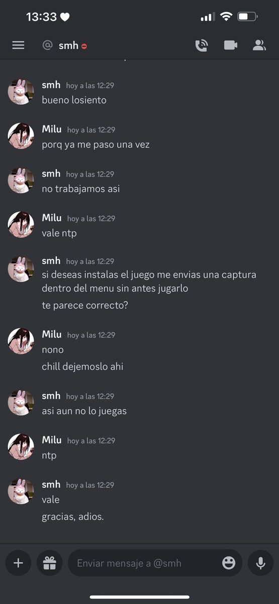 Miluuska's tweet photo. Hoy me llego un mensaje diciendo que querían que pruebe un juego y que me daban dinero a cambio. Esto mismo me lo quisieron hacer hace un año pero les dije que no tenía tiempo y nunca más les contesté. Y me olvidé del tema hasta que vi que a otra chica si le llegaron a hackear + https://t.co/YLjK7gWaSL