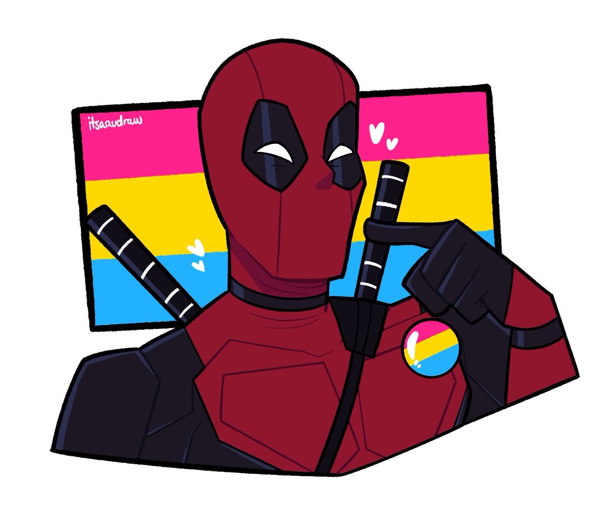 「deadpool is pansexual!」|👽 Audrameda Galaxy 🛸のイラスト