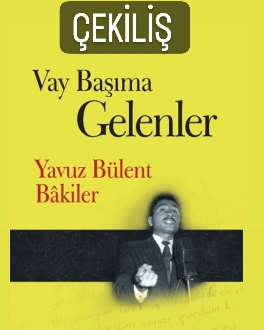 3 Kişiye "Vay Başıma gelenler" adlı son kitabı Yavuz Hocamızdan adına imzalı olarak hediye!

Yapmanız gerekenler: 
* <a href="/dergisutun/">Sütun Dergi</a> ve @yavuzbulentbakiler_ 
hesaplarını takip etmek. 
* Üç arkadaşınızı etiketlemek...
* ve bu gönderiyi retweetlemek ve beğenmek.

Sonuçlar, 2 Temmuz'da.