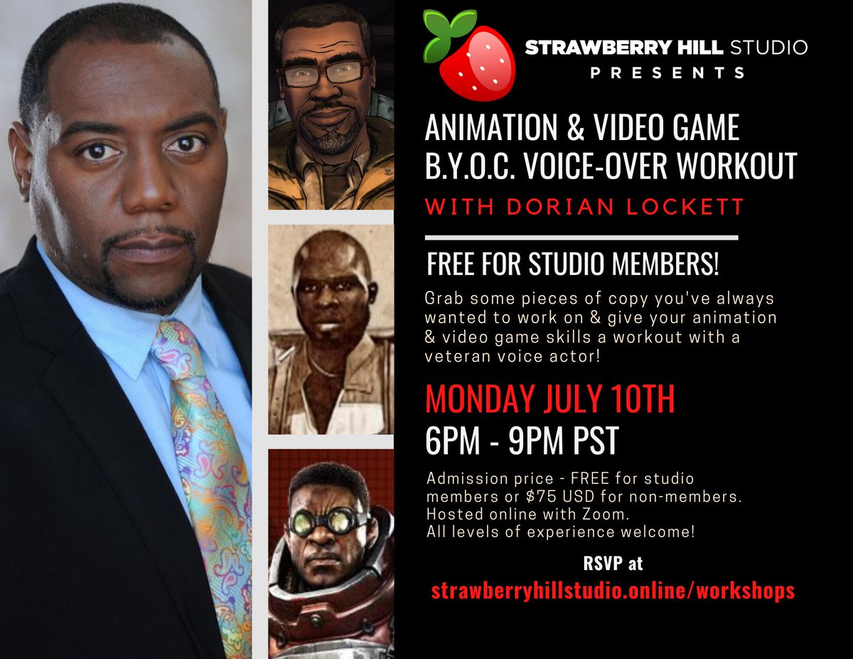 StrawberryHillM's tweet photo. DATE CHANGE: Due to schedule conflicts, we are moving Dorian Lockett's(@dahte) #VO workout workshop with us to a NEW DATE, Mon 10th July!
Get your Event combo tickets NOW!
https://t.co/rbhfS2U1Gt
Become a member of our community to grab such events for FREE in the future! https://t.co/qD4QuGUj2S