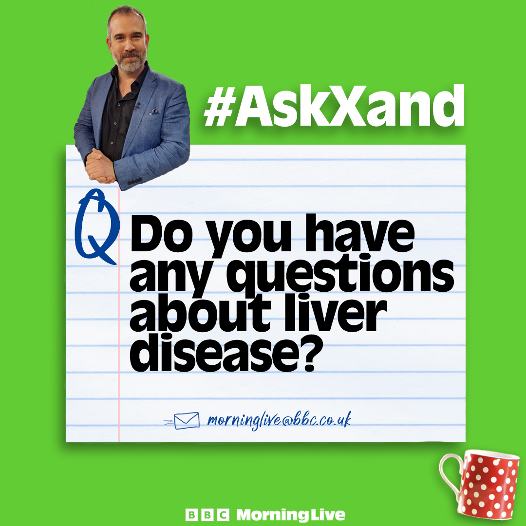 BBC Morning Live (@bbcmorninglive) on Twitter photo Over 10,000 lives are lost to liver disease in the UK each year. On Monday’s show, Dr <a href="/xandvt/">Dr Xand van Tulleken 🏳️🌈</a> joins us to talk about the condition and the lifestyle changes we can make to reduce our risk of getting the disease.
📧 Do you have a question for Dr Xand? Get in touch now. Over 10,000 lives are lost to liver disease in the UK each year. On Monday’s show, Dr <a href="/xandvt/">Dr Xand van Tulleken 🏳️🌈</a> joins us to talk about the condition and the lifestyle changes we can make to reduce our risk of getting the disease.
📧 Do you have a question for Dr Xand? Get in touch now.