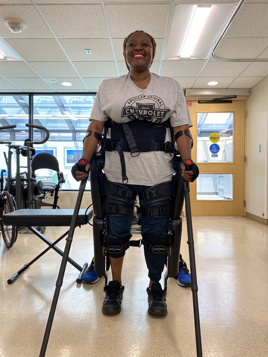 golifeward's tweet photo. π¨ New ReWalker Alert! π¨
Join us in welcoming LaTasha to the ReWalk family! π She recently received her very own personal #exoskeleton and has been training at @DMC_Rehab in Detroit. We can't wait to see where she will #takethenextstep! π #WelcomeToReWalk #ReWalkerCrew https://t.co/Adf3wg1Ii3