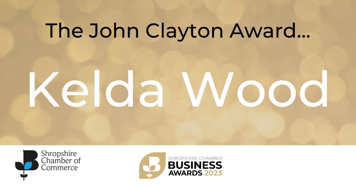 Shropshire Chamber Business Awards 2023 (@scba2023) on Twitter photo The winner of THE JOHN CLAYTON AWARD 2023, given for outstanding contribution to the community within Shropshire, is Kelda Wood! 👏
#SCBA2023 The winner of THE JOHN CLAYTON AWARD 2023, given for outstanding contribution to the community within Shropshire, is Kelda Wood! 👏
#SCBA2023