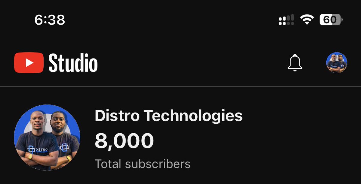 distro_tech's tweet photo. Reached a major milestone: 8K subs on YouTube 🎉. Huge thanks to every single subscriber for being a part of this YouTube journey ✌🏽.
#ThankYou #8Ksubscribers https://t.co/1lFhRHNM3f