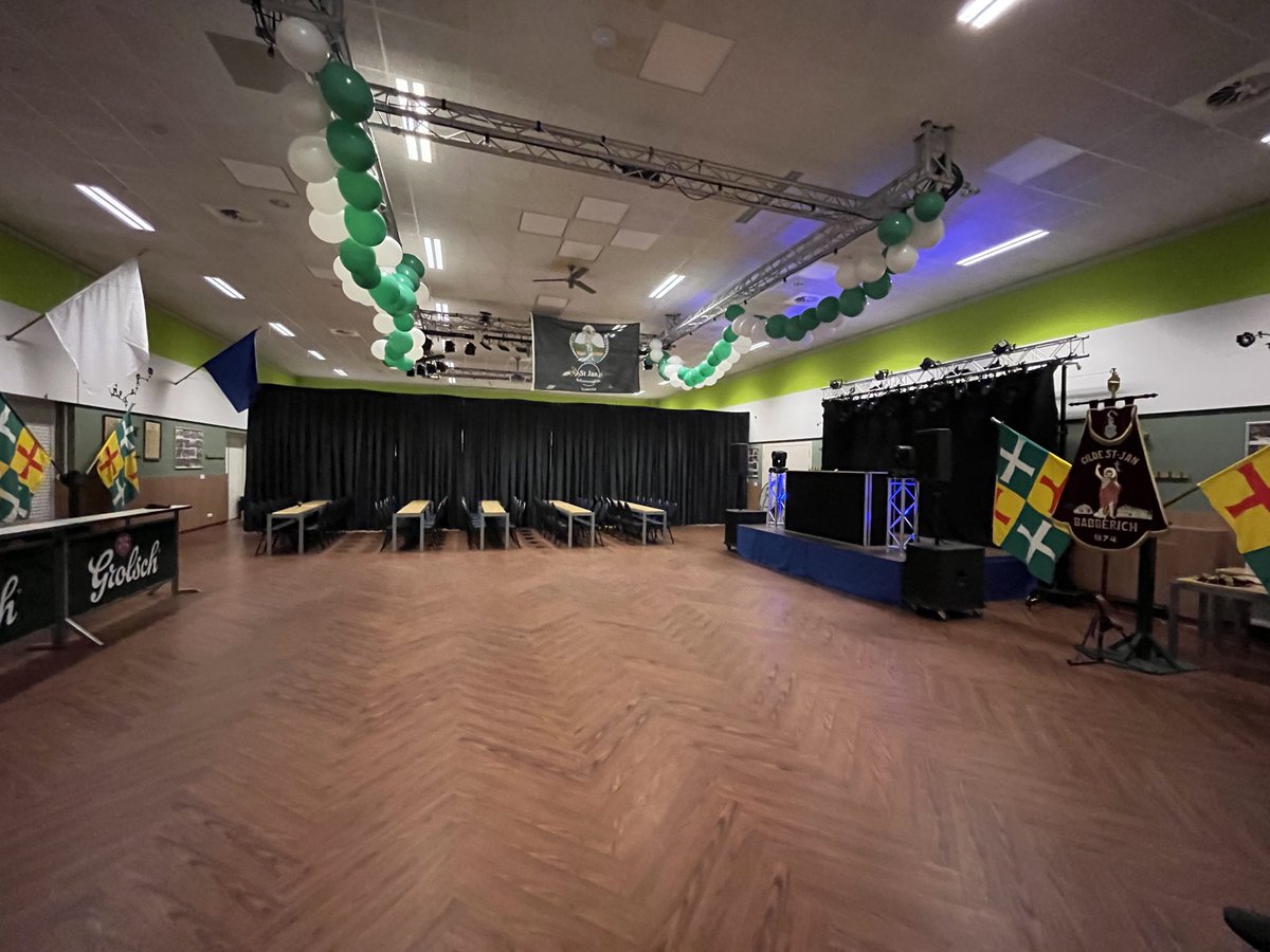 We zijn klaar voor morgen 24 juni, de dag van St. Jan. Schuttersdag,