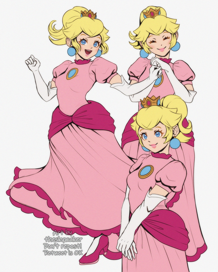 ピーチ姫 「」|sky (comms open, see pinned)のイラスト