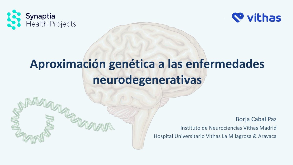 Los factores #genéticos  🧬 juegan un papel central en enfermedades #neurodegenerativas, bien como causa monogénica (casos hereditarios) o como modificadores de susceptibilidad (casos esporádicos complejos). El Dr. <a href="/BorjaCabal/">Borja Cabal-Paz 🧠</a> nos brinda una aproximación 🧬 a esta patología 🧵👇