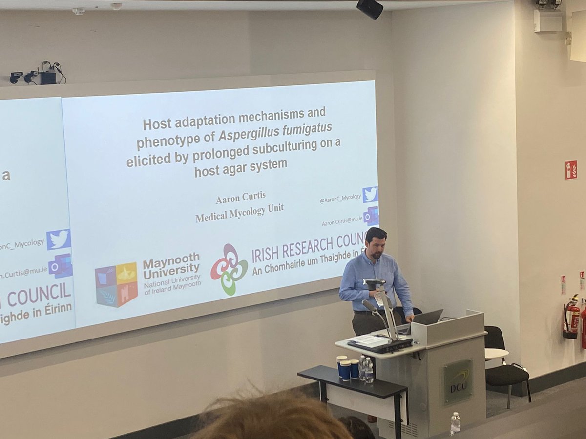Aaron.curtis (@aaronc_mycology) on Twitter photo Fantastic day celebrating all thing fungi at #ifs2023 presenting some work funded by <a href="/IrishResearch/">We are now Research Ireland</a> Amazing to see the scope of fungal research happening all around the country and beyond #mycology #loveirishresearch #maynoothuniversity Fantastic day celebrating all thing fungi at #ifs2023 presenting some work funded by <a href="/IrishResearch/">We are now Research Ireland</a> Amazing to see the scope of fungal research happening all around the country and beyond #mycology #loveirishresearch #maynoothuniversity