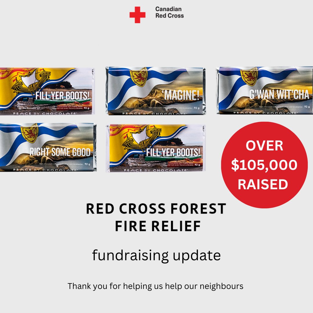 Thank you all❤️ We're so thrilled to report that TOGETHER with matching contributions we’ve raised over $105,000 and counting to help the families affected by the forest fires in our beautiful Nova Scotia. Thank you for helping us help our neighbours. That’s the power of peace.