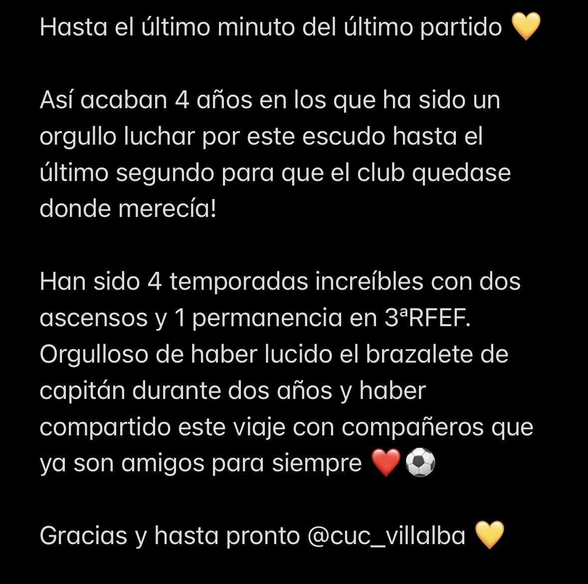 Gracias @cucvillalba 💛⚽️