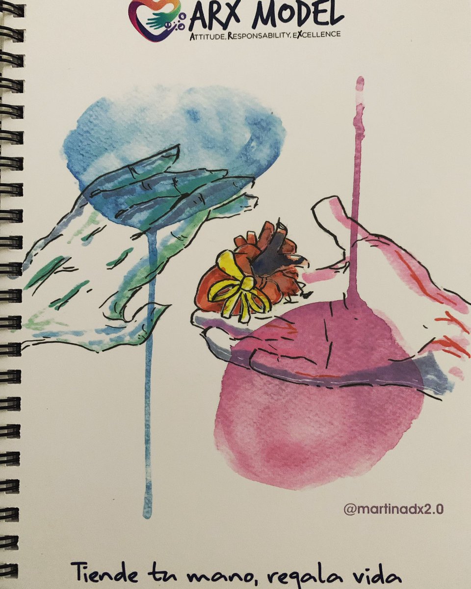 valdemadera's tweet photo. Tiende tu mano, regala vida. #arxmodel @AreaUnoArrixaca @ONT_esp Dibujo realizado por mi hija Martina Instagram: @martinadx2.0 https://t.co/9LBNGFbotO