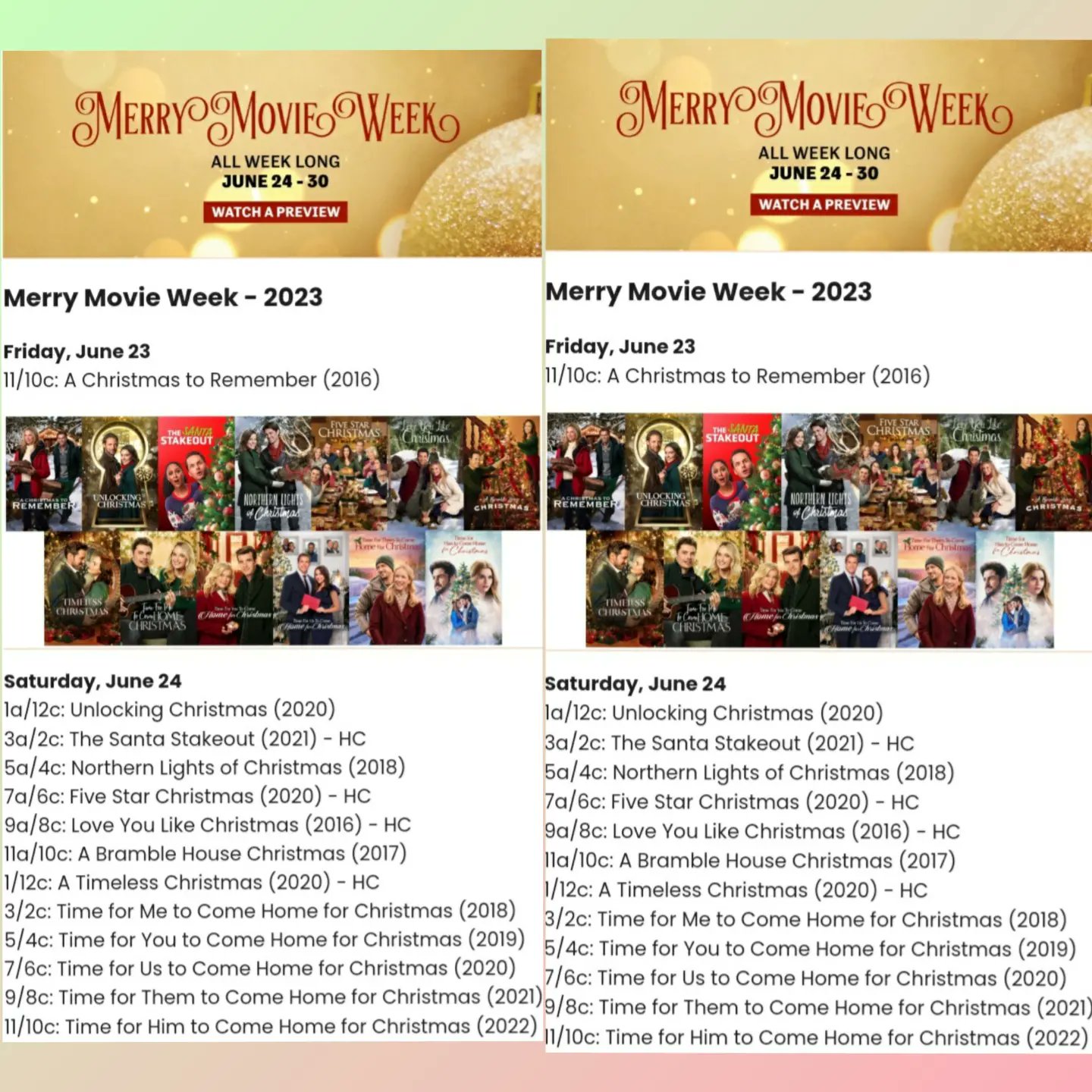 Hallmark Enthusiast 💍👰🤵🥂💒🍰🎄 on Twitter "Post 2/2 Hallmarks Movies