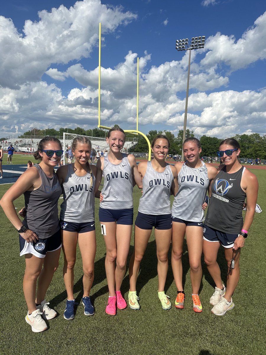 OWTracknField's tweet photo. Congrats to Paige Baker, Liz Browning, Laynie Clements, Kalyn Willingham and Kolby Brown for their 1st team all league selections in the 4x800! https://t.co/IN96C2WbJA